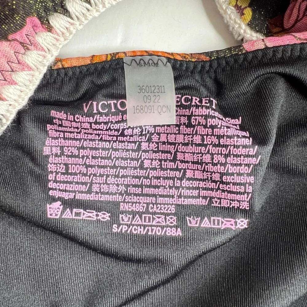 VICTORIA'S SECRET SWIM Ruffle One-Piece cheeky Swimsuit w/ Crochet cut out S - Picture 5 of 13